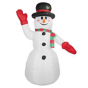7.9FT Inflatable Giant Snowman with LED Lights, Hat & Scarf, Waterproof Outdoor Christmas Decor