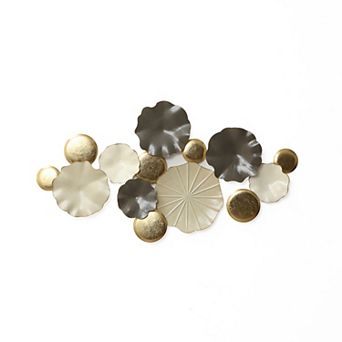 LuxenHome Modern Multi-Color Abstract Metal Wall Art, 45.7" W Contemporary Home Decor