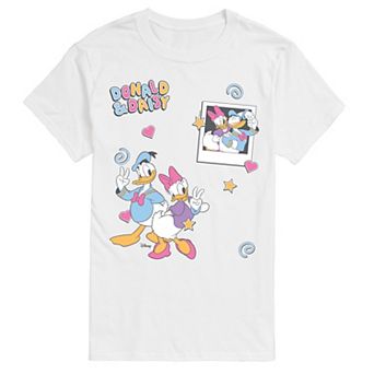 Big & Tall Disney's Donald & Daisy Duck Collage Vintage Graphic Tee