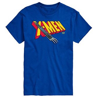 Big & Tall Marvel X-Men Logo Claw Rip Graphic Tee