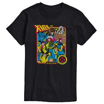 Big & Tall Marvel X-Men Mutant & Proud Retro Graphic Tee