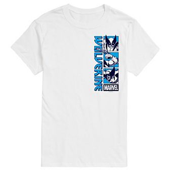 Big & Tall Marvel Wolverine Stacked Grid Graphic Tee