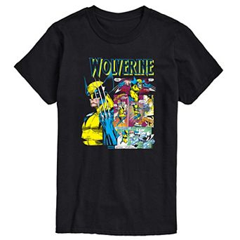Big & Tall Marvel Wolverine Comic Panels Graphic Tee