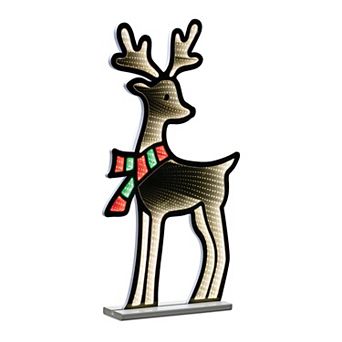 Melrose Large Deer with Scarf Ekkolight Light-Up Decor