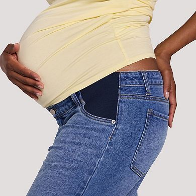 Maternity Motherhood® Pull-On Dart Barrel Jeans