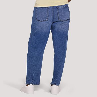Maternity Motherhood® Pull-On Dart Barrel Jeans