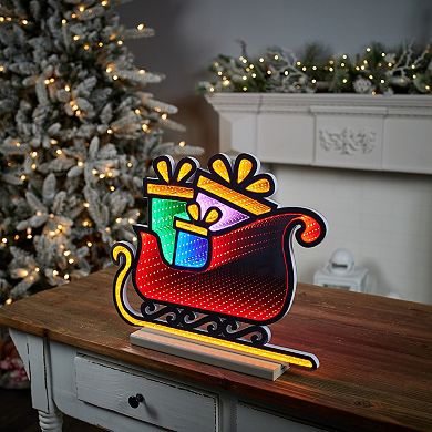 Melrose Santa's Sleigh Ekkolight 17-Inch Decorative Light Display