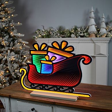 Melrose Santa's Sleigh Ekkolight 24.5-Inch Decorative Light Display
