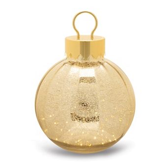 Melrose LED Mercury Glass Christmas Ornament 13-Inch