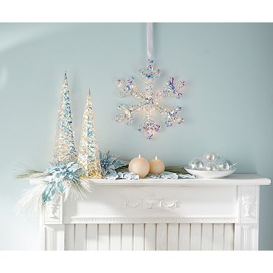 Melrose 2-pc. LED Hanging Snowflake Outdoor Decor Set