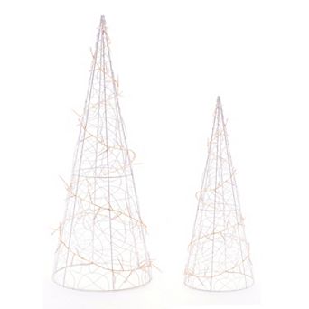 Melrose 2 pc LED Tree Outdoor Decor Set