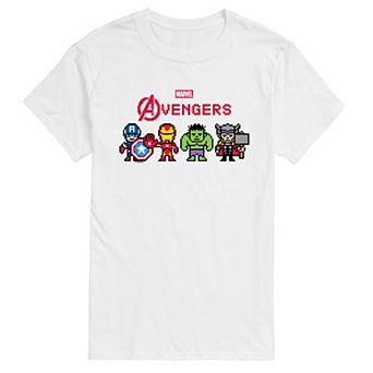 Big & Tall Marvel The Avengers 8-Bit Graphic Tee