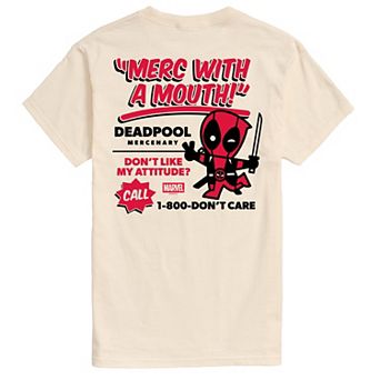 Big & Tall Marvel Deadpool Merc With A Mouth Graphic Tee