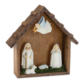 Melrose Holiday Nativity Scene Display 10-Inch Table Decor