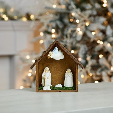 Melrose Holiday Nativity Scene Display 10-Inch Table Decor