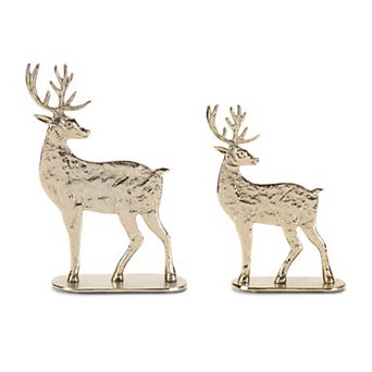 Melrose Metal Deer Table Decor Set of 2