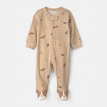 Baby Boy Carter's Ribbed Snug Fit Sleep & Play Pajamas