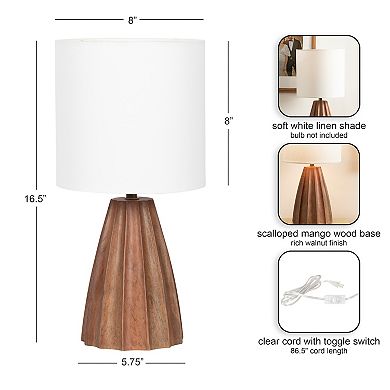 Ciji Scalloped Table Lamp