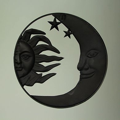 Metal Art Celestial Sun and Moon Indoor Outdoor Wall Decor