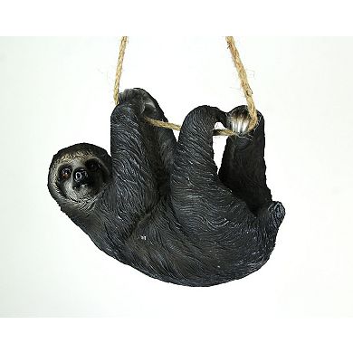 Adorable Sleepy Three-Toed Sloth Hand-Painted Hanging Statue
