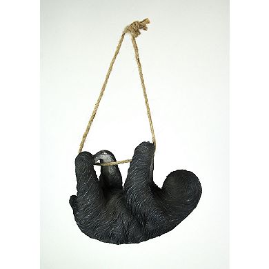 Adorable Sleepy Three-Toed Sloth Hand-Painted Hanging Statue