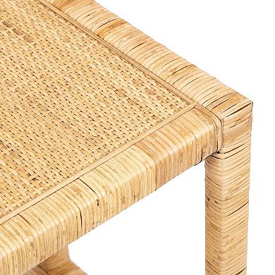 Rafina Rattan Rectangle Side Table
