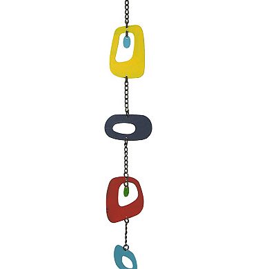 Multicolor Mid Century Modern Wind Chime Hanging Outdoor Garden Home Decor Art