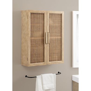 Ori Rattan 2-Door Wall Cabinet