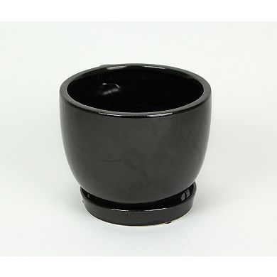 Brown Ceramic Face Planter Decorative Flower Pot Plant Holder Decor