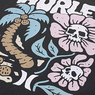 Girls 7-16 Hurley Flower Skull Short Sleeve Boxy Graphic Tee