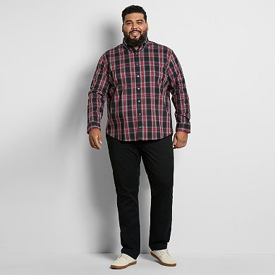 Big & Tall Van Heusen Everyday Defense Plaid Shirt