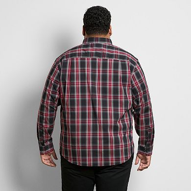 Big & Tall Van Heusen Everyday Defense Plaid Shirt