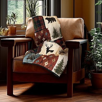 Your Lifestyle by Donna Sharp Woodland Patch Quilted Throw Blanket