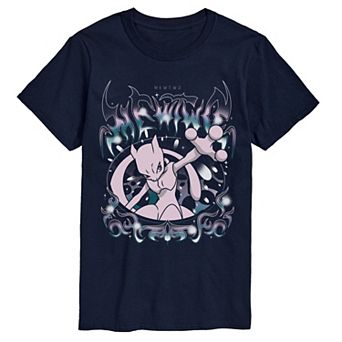 Big & Tall Pokémon Mewtwo Grunge Graphic Tee