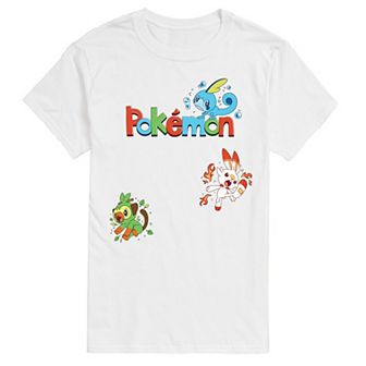 Big & Tall Pokémon Gen 8 Starters Sword & Shield Graphic Tee