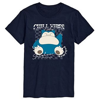 Big & Tall Pokémon Snorlax Chill Vibes Only Graphic Tee