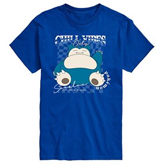 Big & Tall Pokémon Snorlax Chill Vibes Only Graphic Tee
