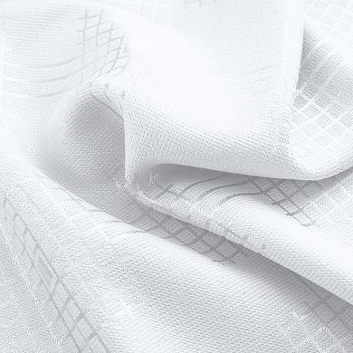 Celeste Shimmer Jacquard Polyester Grommet 2 Pack Window Curtain Panel Set