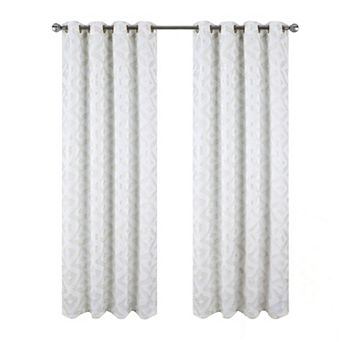 Heathrow Halo Foil Blackout Polyester Window Curtain Grommet Panel