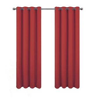 Oakley Embossed Blackout Polyester Window Curtain Grommet Panel