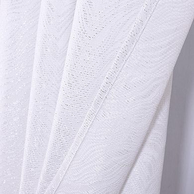 Crystal Jacquard Rod Pocket Foam Back Luxurious Modern Design Curtain Panel