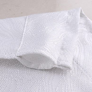 Crystal Jacquard Rod Pocket Foam Back Luxurious Modern Design Curtain Panel