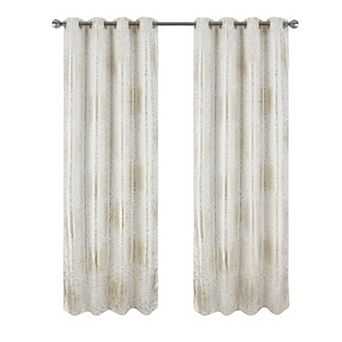 Helena Halo Foil Blackout Polyester Window Curtain Grommet Panel
