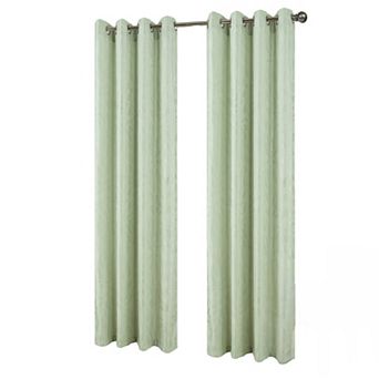 Bexley Foil Jacquard Polyester Window Curtain Grommet Panel