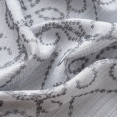 Woodbridge Jacquard Grommet Luxurious Modern Design Curtain Panel