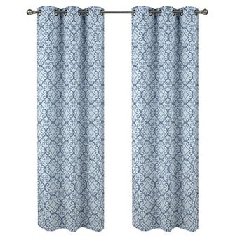 Woodbridge Jacquard Grommet Luxurious Modern Design Curtain Panel