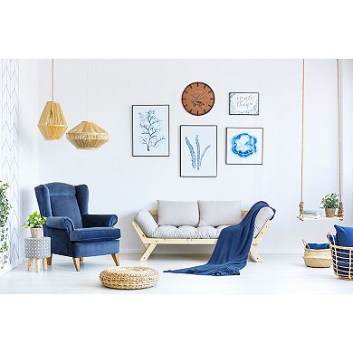 Bulova Loggerhead Metal 16-Inch Wall Clock