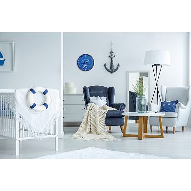 Bulova Mako Great White 16-Inch Wall Clock