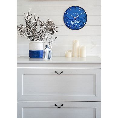 Bulova Mako Great White 16-Inch Wall Clock