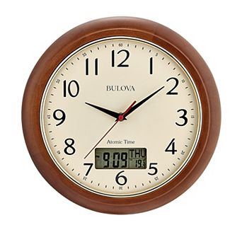 Bulova Dual Time Wall Clock